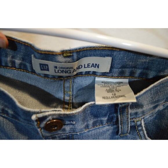 Gap 1969 Jeans Long and Lean Size 12 Womens Blue Boot Cut Casual - Picture 11 of 12